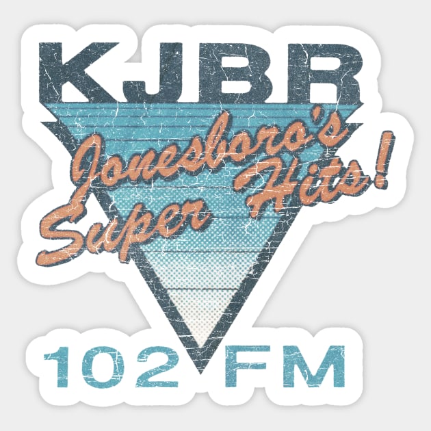 KJBR - Jonesboro's Super Hits Sticker by rt-shirts